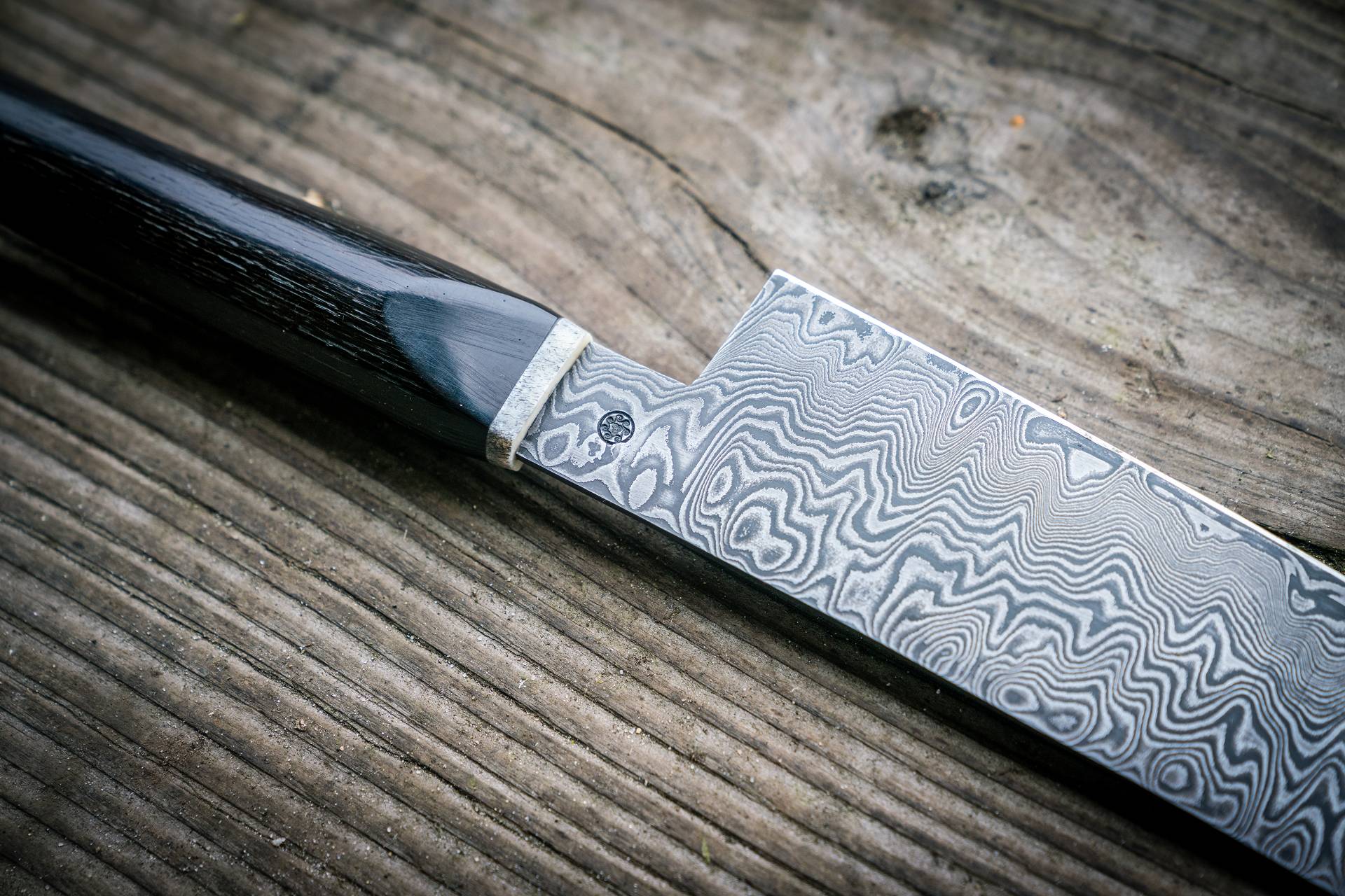 Santoku handgeschmiedet Damast Messer