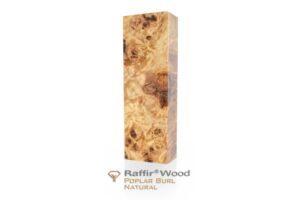 Stabilisiertes Holz: PAPPEL MASER Raffir